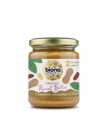 Crema de arahide smooth fara sare eco 250g BIONA                                                    