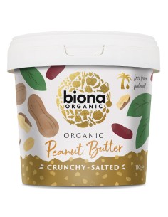 Crema de arahide crunchy eco 1kg BIONA                                                              