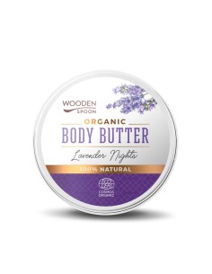 Unt de corp Lavender Nights, bio, 100ml, Wooden Spoon                                               