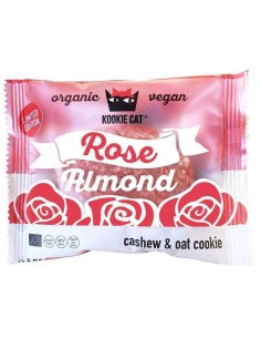 Cookie cu migdale si trandafir fara gluten, 50g, eco, Kookie Cat                                    