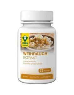 Frankincense (tamaie) extract 500mg, 75 capsule vegane RAAB                                         