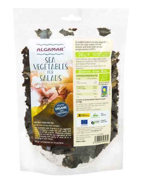 MIX DE ALGE MARINE PENTRU SALATA ECO 50G Algamar VECHI                                              