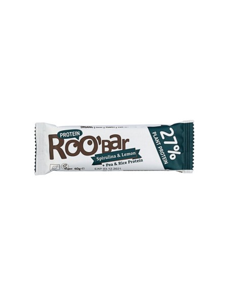 Baton proteic spirulina lamaie raw eco 40g Roobar                                                   