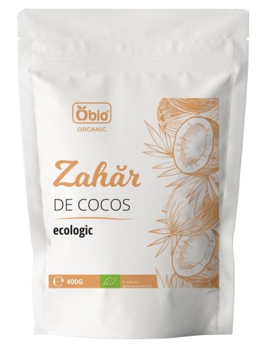 Zahar de cocos bio 400g Obio                                                                        