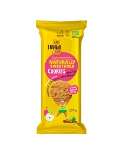 Biscuiti cu agave, mar si scortisoara, bio, 130g, Super Fudgio                                      