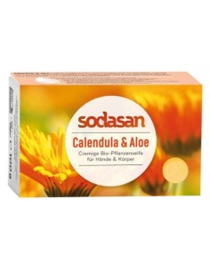 Sapun crema cu galbenele si aloe 100g Sodasan                                                       