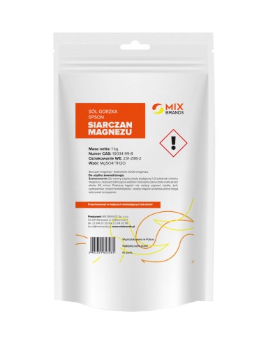 Sare amara - sare Epsom - sulfat de magneziu, 1kg, Mix Brands                                       