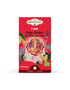 Ceai Shotimaa Chakras - I Am - salvie, ghimbir si soc bio 16dz                                      
