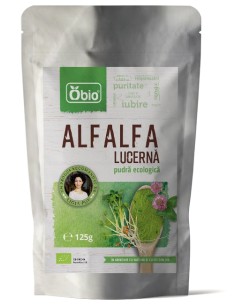 Alfalfa pulbere eco 125g OBIO                                                                       