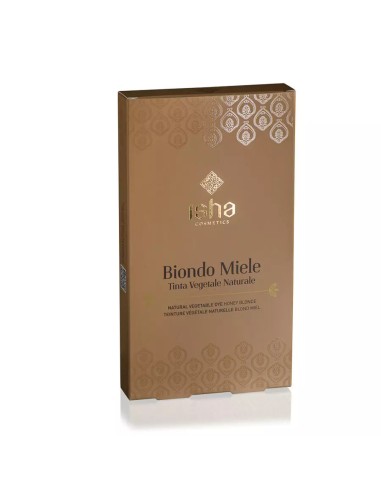 Vopsea de par naturala blond -miere- 100g, Isha                                                     