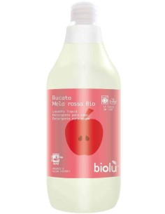 Detergent ecologic lichid pentru rufe albe si colorate, mere rosii, 1L - Biolu                      