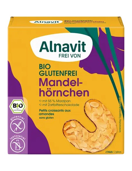 Cornulete cu migdale fara gluten, bio, 150g Alnavit                                                 