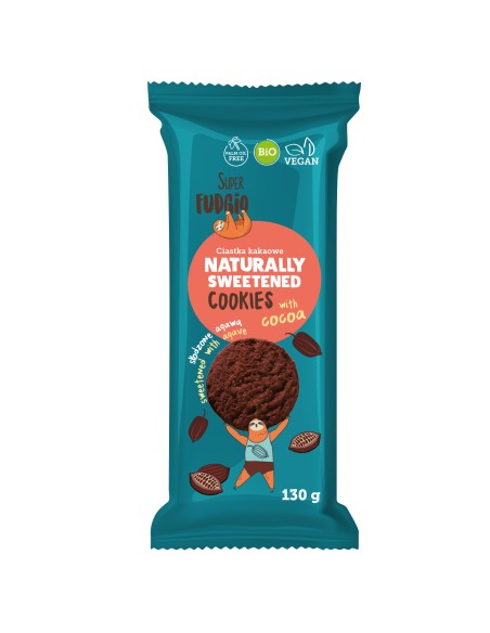 Biscuiti cu agave si cacao bio 130g Super Fudgio                                                    