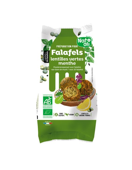 Mix pentru falafel fara gluten cu linte, bio, 150g, Nat-ali                                         