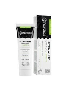 Pasta de dinti pt. albire cu carbune si matcha, 75ml Nordics                                        
