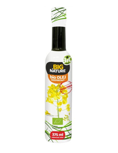 Ulei de rapita bio 375 ml Big Nature presat la rece                                                 