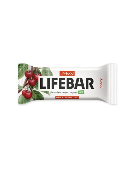 Lifebar baton cu cirese, raw, bio, 40g                                                              
