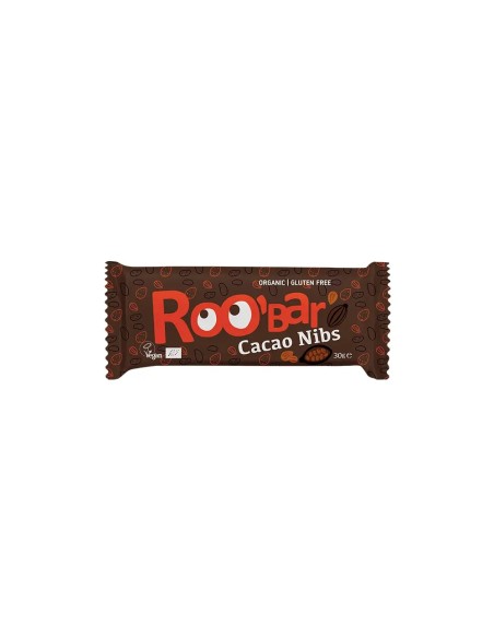Baton Roobar cacao miez + migdale raw eco 30g