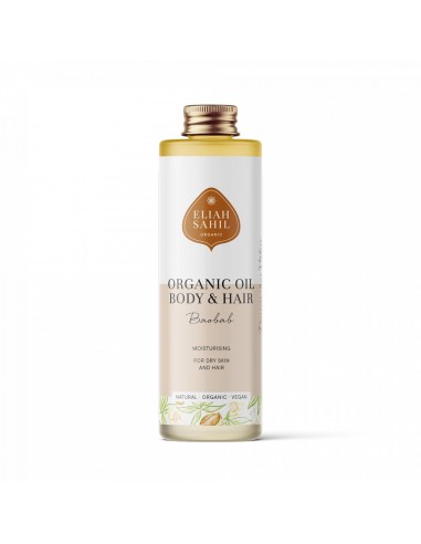 Ulei de baobab pentru corp si par bio 100ml Eliah Sahil                                             