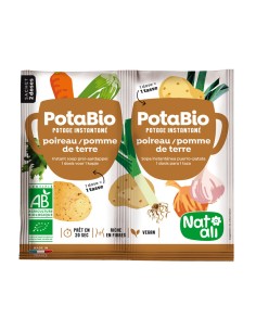 Supa instant cu praz, cartofi si legume, bio, 2x 8.5g, Nat-ali                                      
