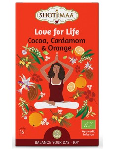 Ceai Shotimaa Balance Your Day - Love for Life - cacao, cardamom si portocala bio 16dz              