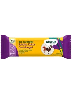 Baton cu cocos si ciocolata fara gluten, bio, 40g Alnavit                                           