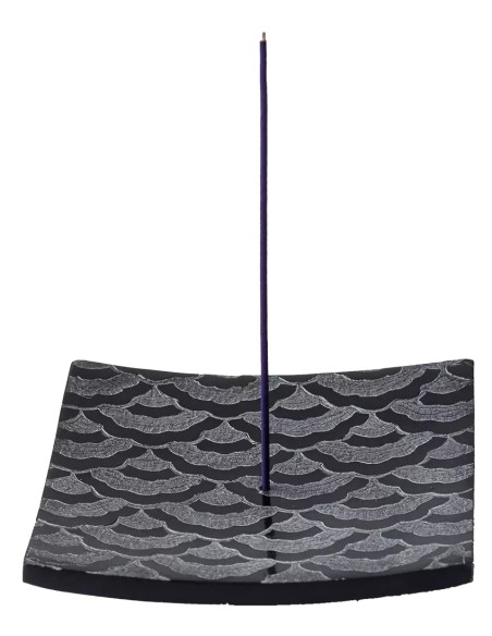 Suport pentru betisoare parfumate, din piatra, Kare, Aromandise                                     