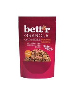 Granola cu fructe de padure si cocos fara gluten eco 300g Bettr                                     