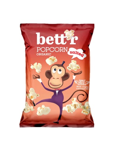 Popcorn cu sare bio 60g Bettr                                                                       
