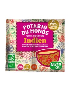 Supa instant stil indian cu legume, bio, 2x 8.5g, Nat-ali                                           