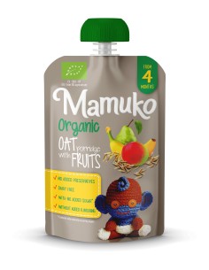 Porridge de ovaz cu fructe bio 100g Mamuko                                                          