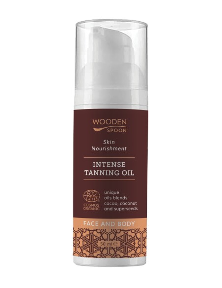 Ulei de plaja pentru bronz, bio, 50ml, Wooden Spoon                                                 