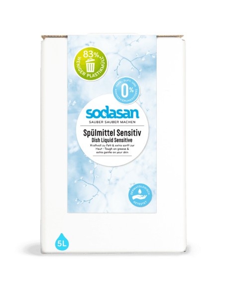Detergent vase lichid bio sensitiv 5L Sodasan                                                       