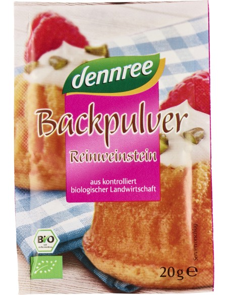 Praf de copt bio 4 plicuri x 20g Dennree                                                            