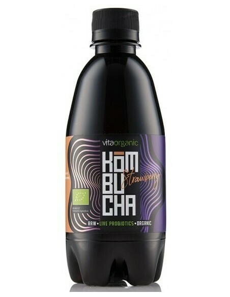 Kombucha cu capsuni bio 330 ml Vita Organic                                                         