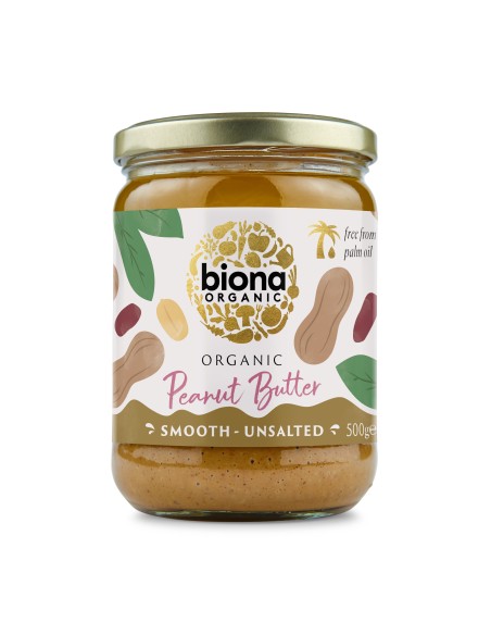 Crema de arahide smooth fara sare eco 500g Biona                                                    