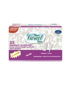 Protej slip din bumbac bio hipoalergenic, compostabil - Dual form ( 35 buc ) - VIVICOT BIO          