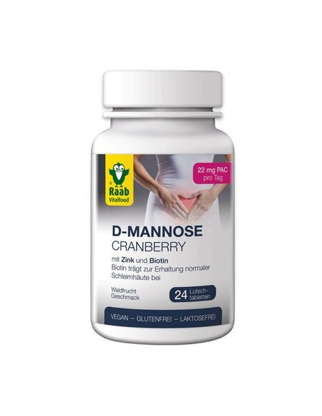 D-manoza si merisor 2200mg, 24 tablete vegane RAAB                                                  