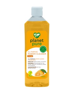 Detergent universal bio concentrat Power Cleaner- portocale - 510ml, Planet Pure                    