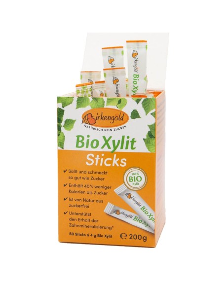 Xylitol pliculete bio, 50 x 4g, Birkengold                                                          