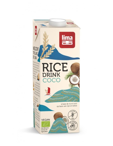 Bautura vegetala de orez cu cocos eco 1L Lima