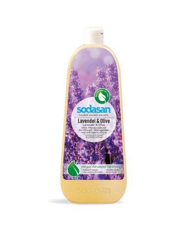 Sapun lichid gel de dus bio lavanda masline 1L SODASAN