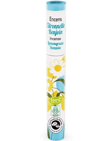 Betisoare parfumate naturale japoneze, lemongrass si benzoin, 30 buc., Aromandise                   