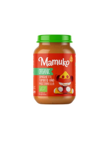 Spaghetti cu rosii si mozzarella, bio, 190g, Mamuko                                                 