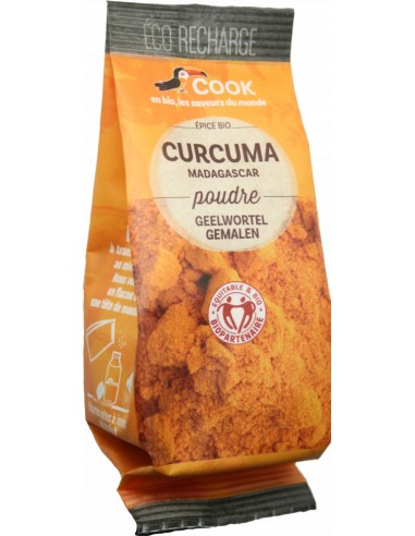 Turmeric (curcuma) pudra bio 35g refill Cook                                                        
