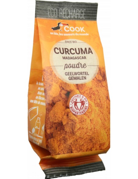 Turmeric (curcuma) pudra bio 35g refill Cook                                                        