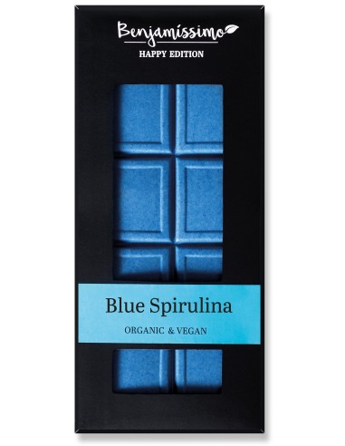 Ciocolata cu spirulina albastra bio, 60g, Benjamissimo                                              