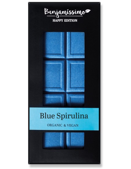 Ciocolata cu spirulina albastra bio, 60g, Benjamissimo                                              