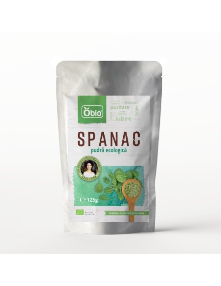 Spanac pudra ecologica, 125g, Obio                                                                  
