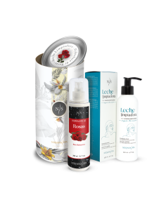 Pachet ingrijire faciala, Lapte demachiant 200 ml + Hidrolat de trandafir 200 ml 2